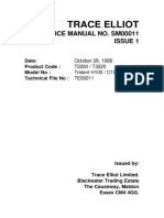 Trace Elliot: Service Manual No. Sm00011 Issue 1