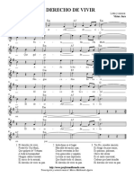 PARTITURA El Derecho de Vivir