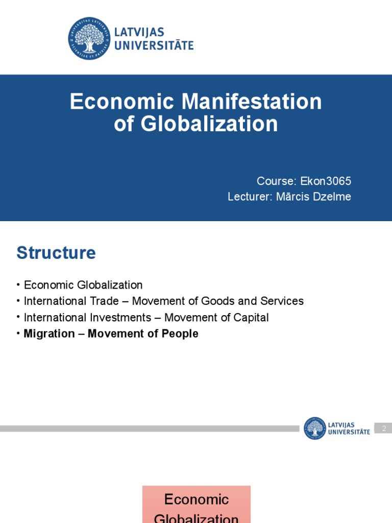 Economic Globalization and Migration Trends | PDF | Migrant Worker ...