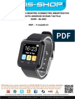 Mode D'emploi Montre Connectée Smartwatch Bluetooth Android Écran Tactile PDF