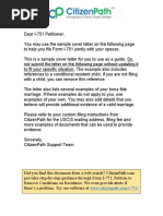 I 751 Sample Cover Letter