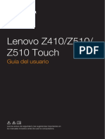 Lenovo Z410z510z510touch Ug Spanish