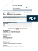 Ficha de Datos de Participante Curso: Modelo de Gestión de Exclencia Operacional