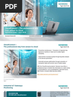 Cloudconnect - The Professional Way From Sensor To Cloud: Technical Slides - June 2019