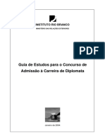 Guia de Estudos para o Concurso de Admissão À Carreira de Diplomata