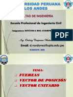 1 Semana Fuerza, Vector de Posicion y Vector Unitario PDF