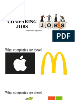Comparing Jobs: Comparative Adjectives