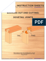 Technical Instruction Sheets: Marking Out and Cutting: Dovetail Joints