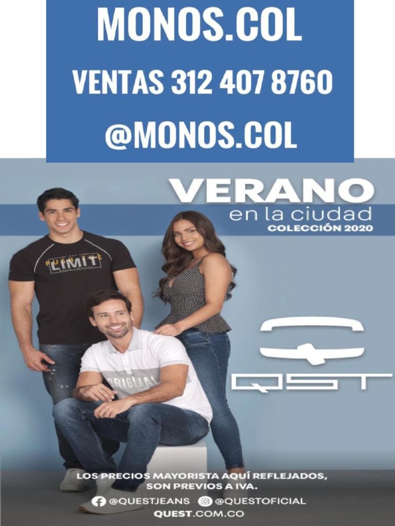 Catálogo de Ropa Quest y Tallas | PDF | Materiales artisticos | Materiales