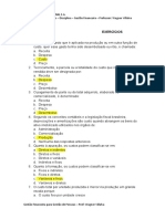 Gestão Financeira Exercícios