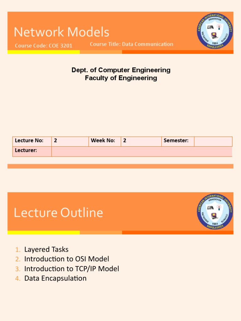 Understanding OSI and TCP/IP Models | PDF | Osi Model | Internet ...