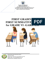First Quarter 1st Summative Test Grade 6