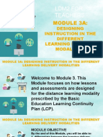 Ldm2 For Teachers: Module 3A