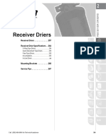 Receiver Driers - . - . - . - . - . - . - 257 Receiver Drier Specifications - . 264
