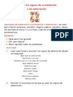 Uso de Los Signos de Exclamación