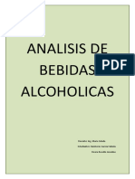 Analisis de Bebidas Alcoholicas