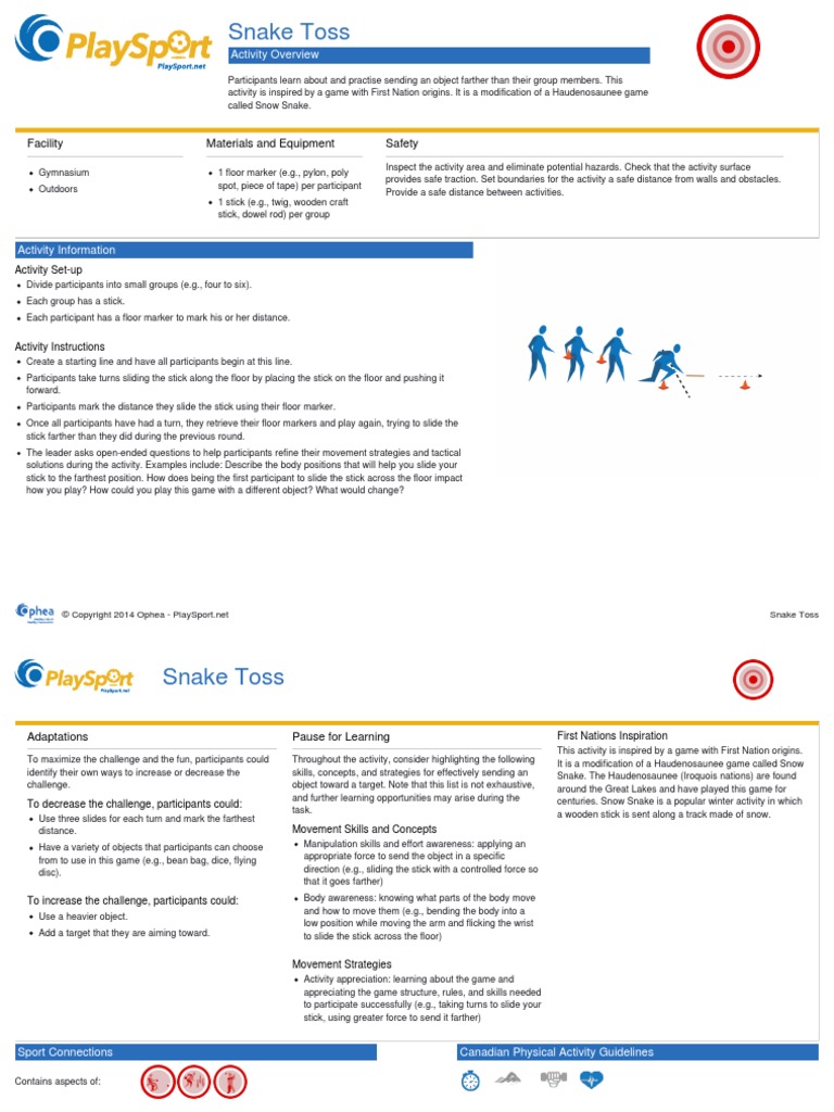 Snake Toss PDF Iroquois Business