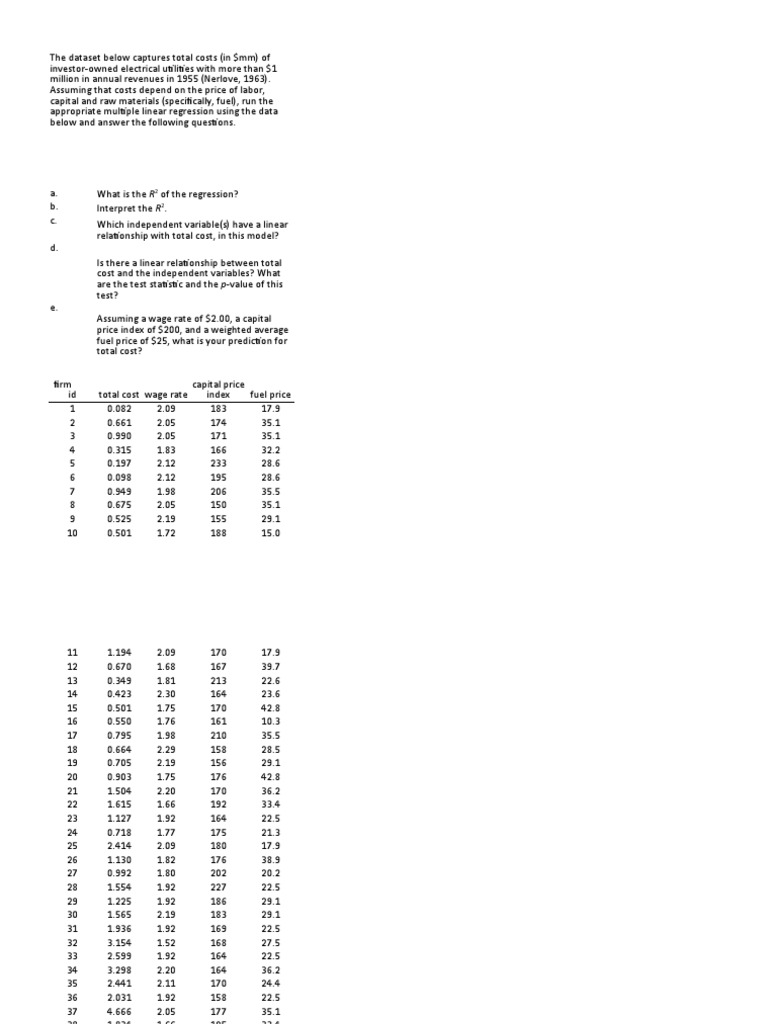 11 Multiple Linear Regression Workbook | PDF | Errors And Residuals ...