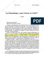 La Entomología, ¿Una Ciencia en Crisis? : Boln. Atoe. Esp. Ent, 15: 1991: 11-27 ISSN: 0210-8984