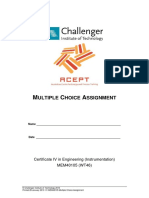 01 MEM40105 Multiple Choice Assignment PDF