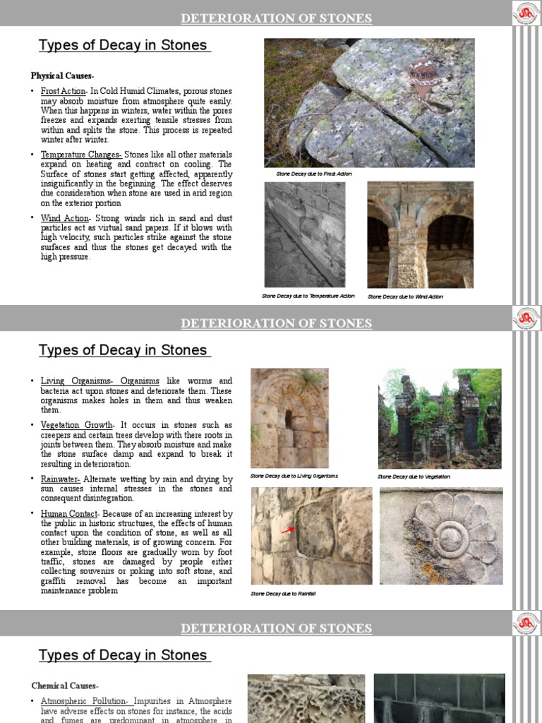 The Many Causes of Stone Decay A Comprehensive Look at the Physical