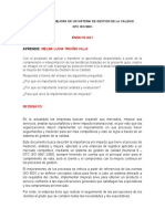 Ensayo Aa1 EVALUACION Y MEJORA DE UN SISTEMA DE GESTION DE LA CALIDAD