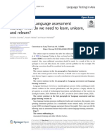 Correction To Language Assessment Literacy PDF
