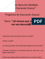 Educación sexual sobre desnudez frente a hijos