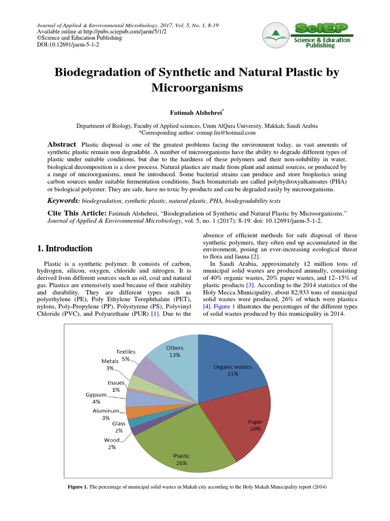 Biodegradation of Synthetic and Natural PDF | PDF