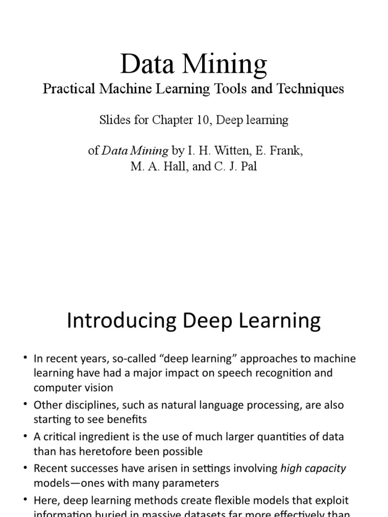 Deep Learning Techniques Overview | PDF | Deep Learning | Cross ...