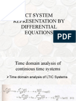 CT System Representation by Differential Equations