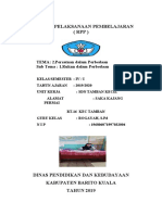 Rencana Pelaksanaan Pembelajaran (RPP) : TEMA: 2.persatuan Dalam Perbedaan Sub Tema: 1.rukun Dalam Perbedaan