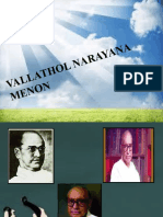 Mahakavi Vallathol Narayana Menon - Triumvirate Poet of Malayalam