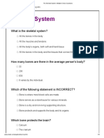 The Skeletal System - Multiple-Choice Questions PDF