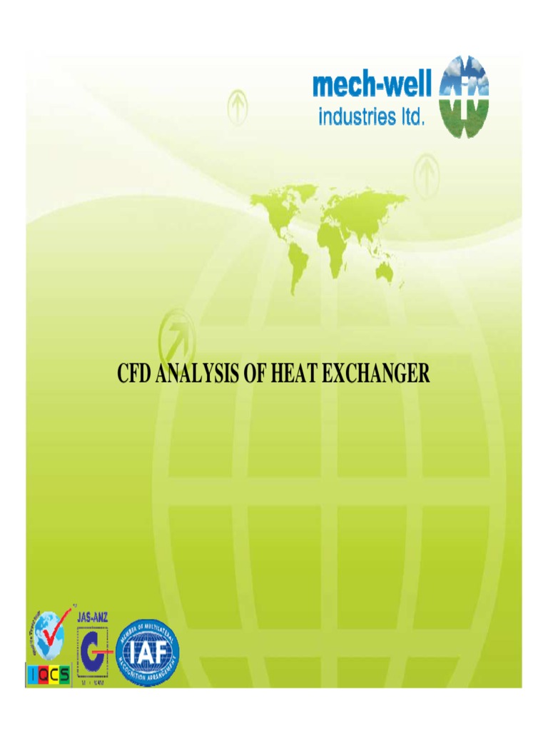 CFD Analysis of Heat Exchanger | PDF | Heat Exchanger | Computational ...