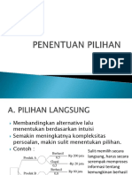 3 Penentuan Pilihan