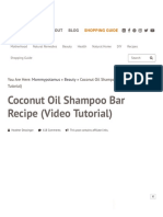 Coconut Oil Shampoo Bar Recipe (Video Tutorial) PDF