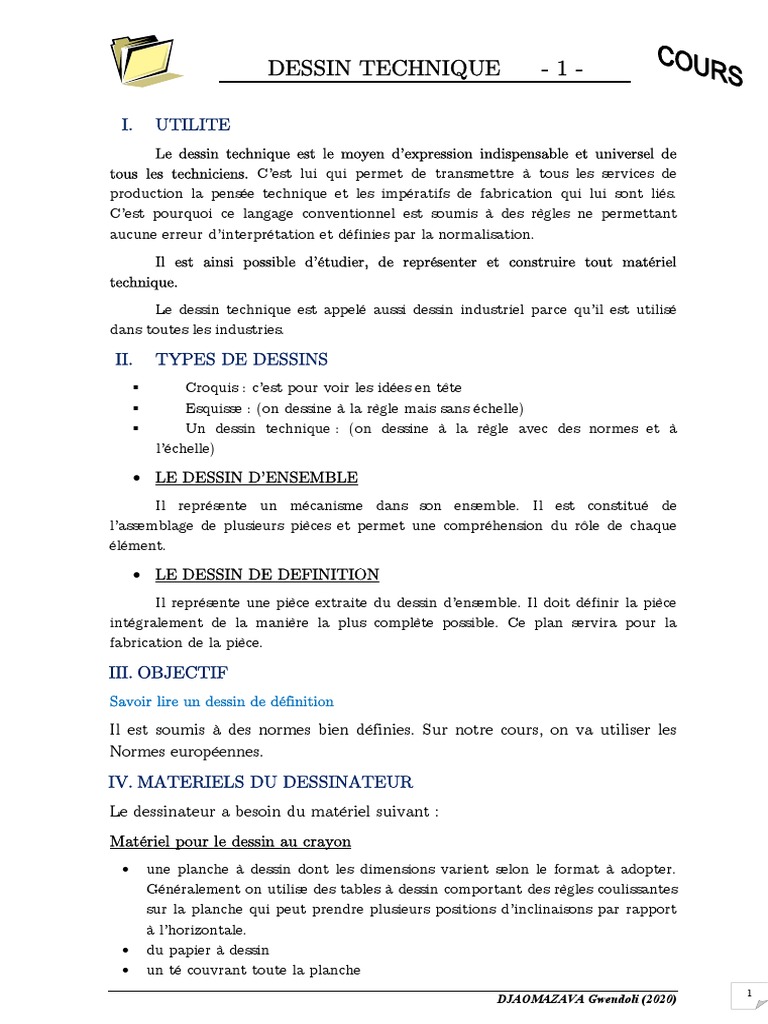 Guide du Dessin Technique et Industriel | PDF | Dessin | Dessin technique