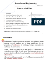 CE 353 Geotechnical Engineering: Stress in A Soil Mass