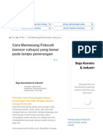 Cara Memasang Fotocell (Sensor Cahaya) Yang Benar Pada Lampu Penerangan - Tempat Kita Berbagi Ilmu PDF