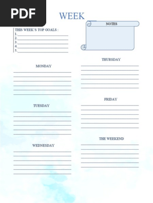 WEEK PLANNER
