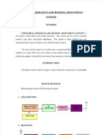 Industrial Boiler Flame Remote Adjustment System: Synopsis