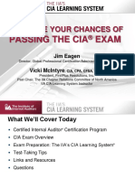 Increase Your Chances Of: Passing The Cia Exam