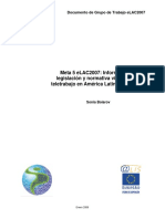 Informe Sobre Legislación y Normativa Vinculada Al Teletrabajo en AL y El Caribe PDF