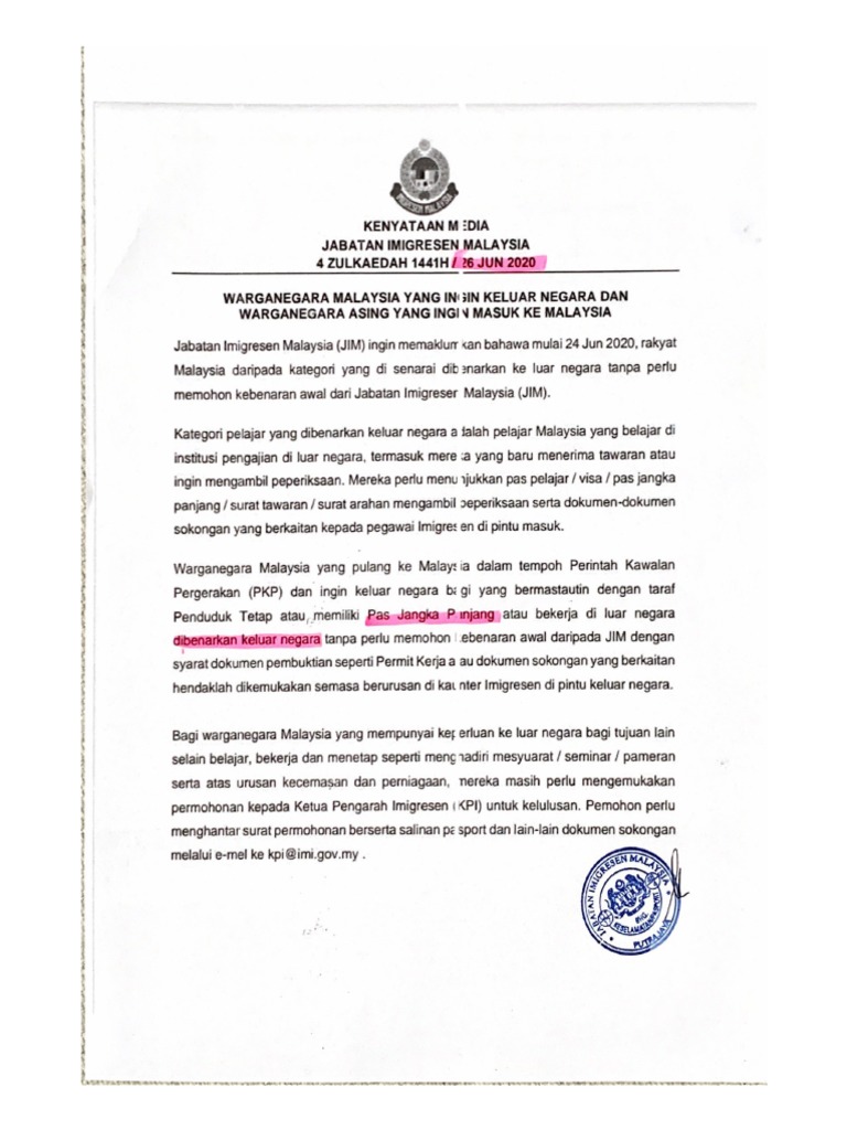Jabatan Imigresen Malaysia Pdf