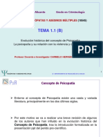 TEMA 1.1 (B) : Universidad de Alicante Grado en Criminología