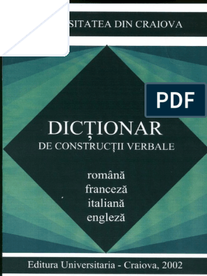 Partina City Upstream fox Dictionar de Constructii Verbale PDF | PDF