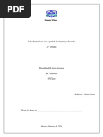 La fiche de Francais- 10 Classe - 21 Semana