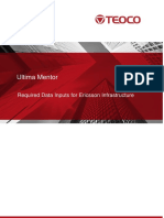 Ultima Mentor Required Data Inputs For Ericsson PDF