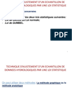 Technique D'ajustement Par Loi Gumbel Et Gauss